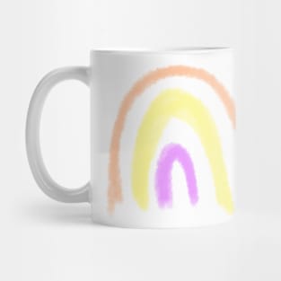 Colorful watercolor rainbow abstract art Mug